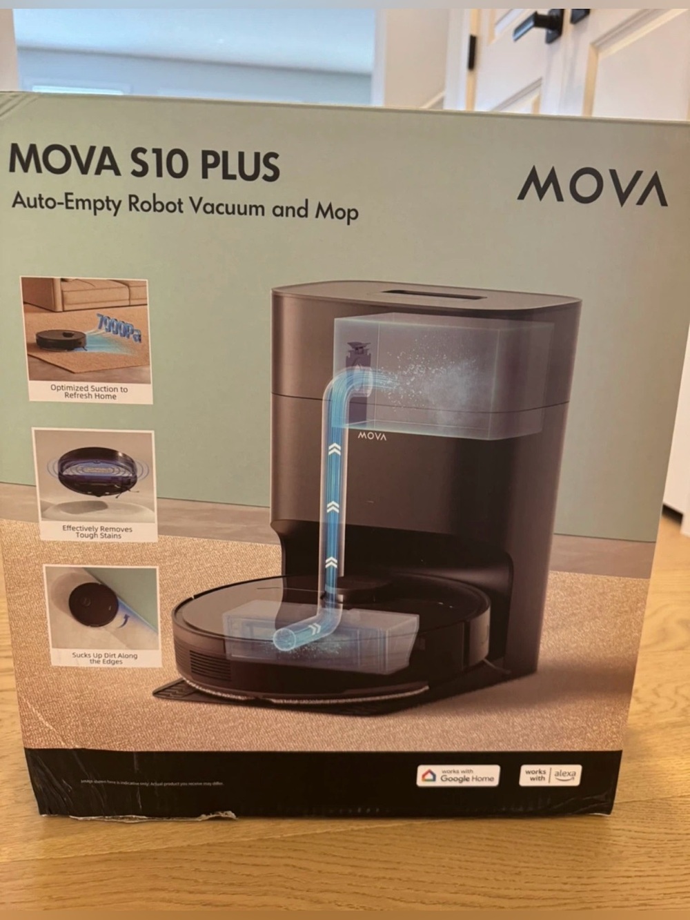 MOVA S10 PLUS Auto-Empty Robot Vacuum and Mop - Black (Pre-Owned)
